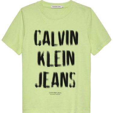 T-shirt CALVIN KLEIN Bambino PIXEL LOGO RELAXED Turchese