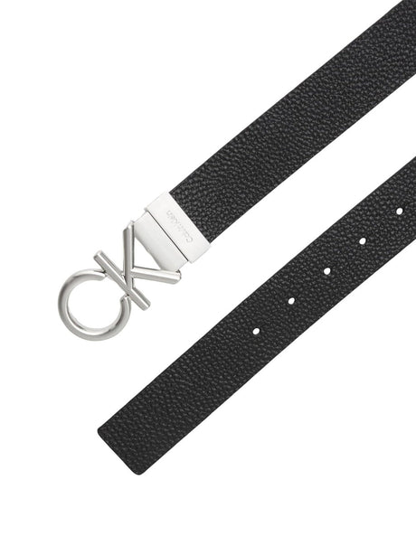 Cinta Calvin Klein Uomo Adj/rev Ck Metal Bombe Pb 35mm Nero Calvin Klein  Angolo dello Sport