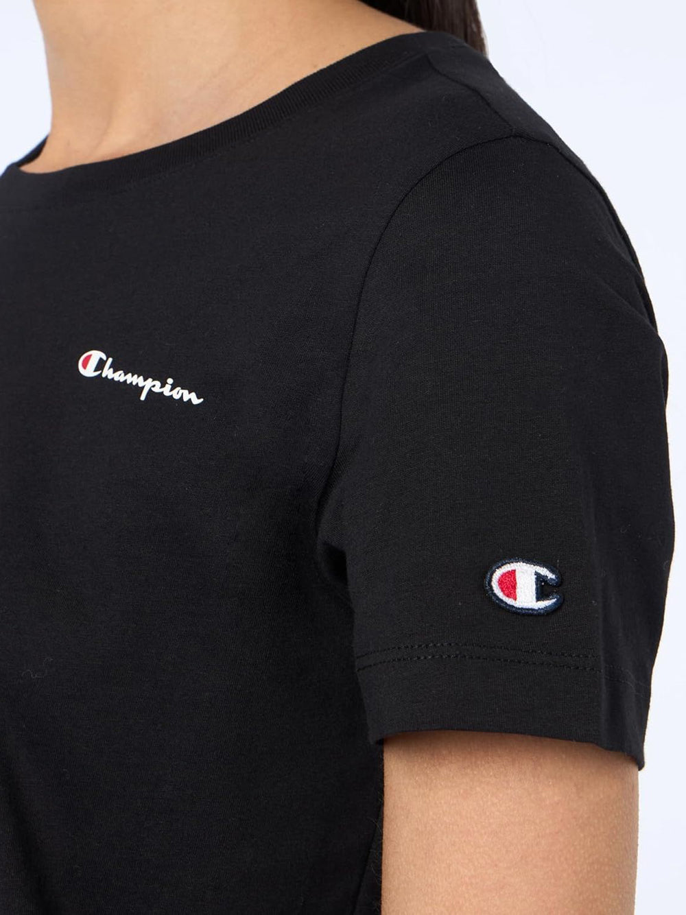 T-Shirt Champion Donna Nero