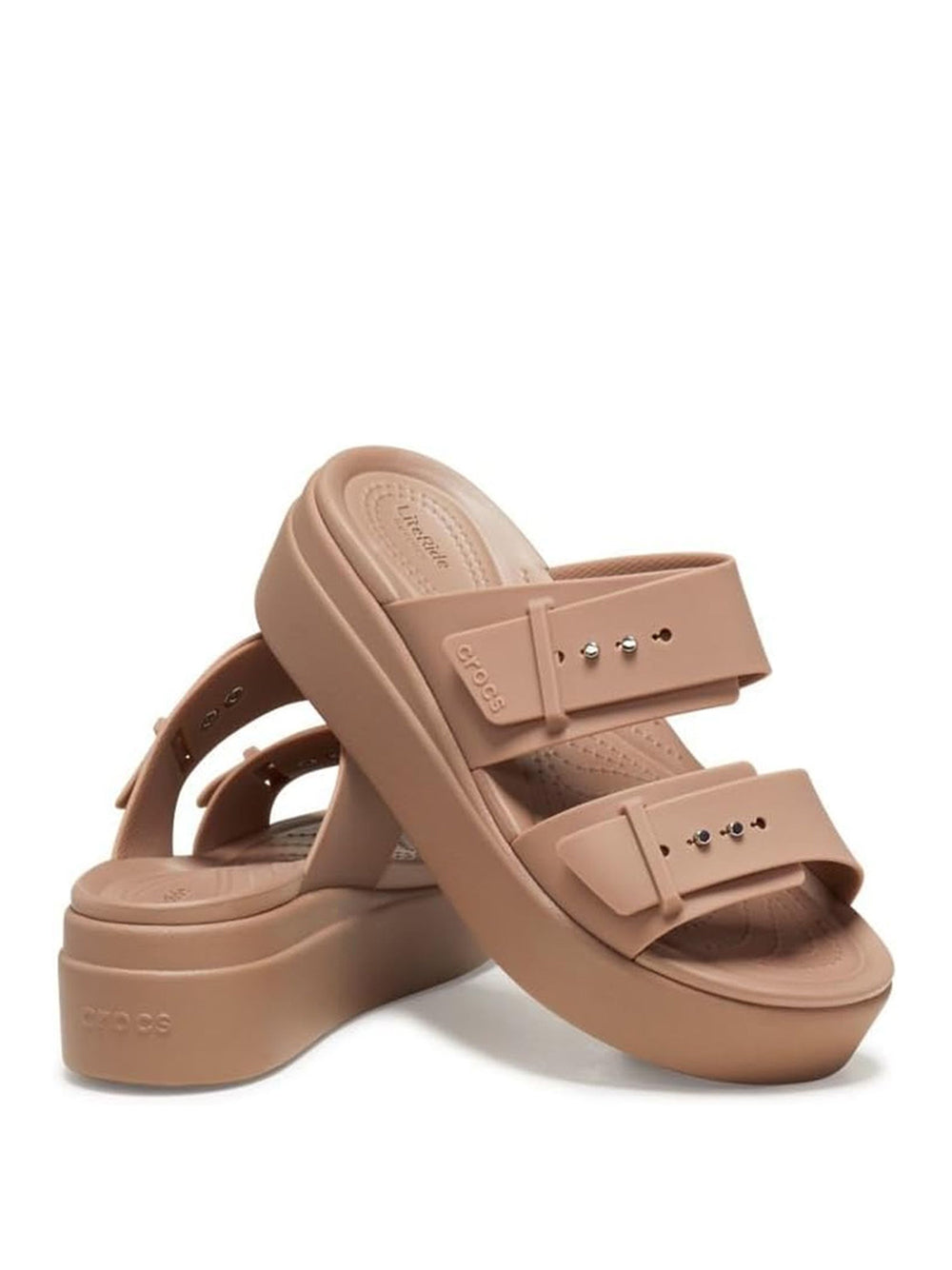 Sandali Crocs Donna Crocs Brooklyn Beige Crocs  Angolo dello Sport