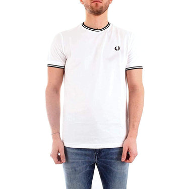 T-shirt FRED PERRY Uomo TWIN TIPPED Bianco