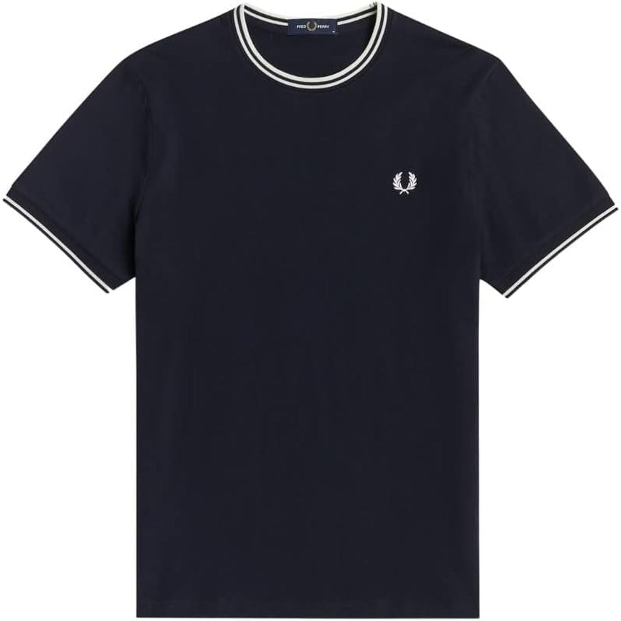 T-shirt FRED PERRY Uomo TWIN TIPPED Navy FRED PERRY  Angolo dello Sport