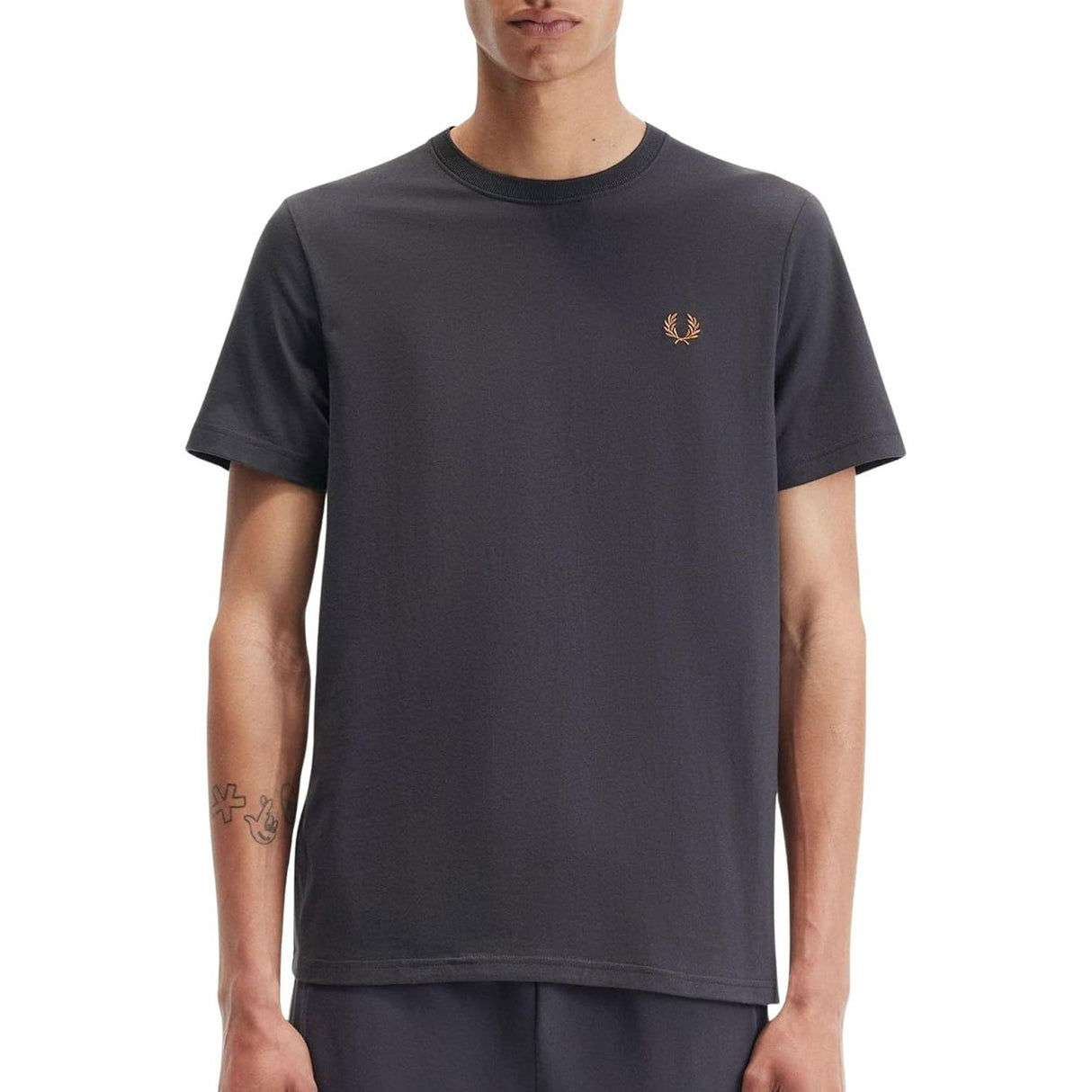 T-shirt FRED PERRY Uomo CREW NECK Grigio