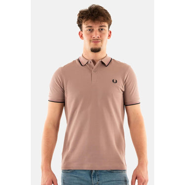 Polo FRED PERRY Uomo TWIN TIPPED Marrone
