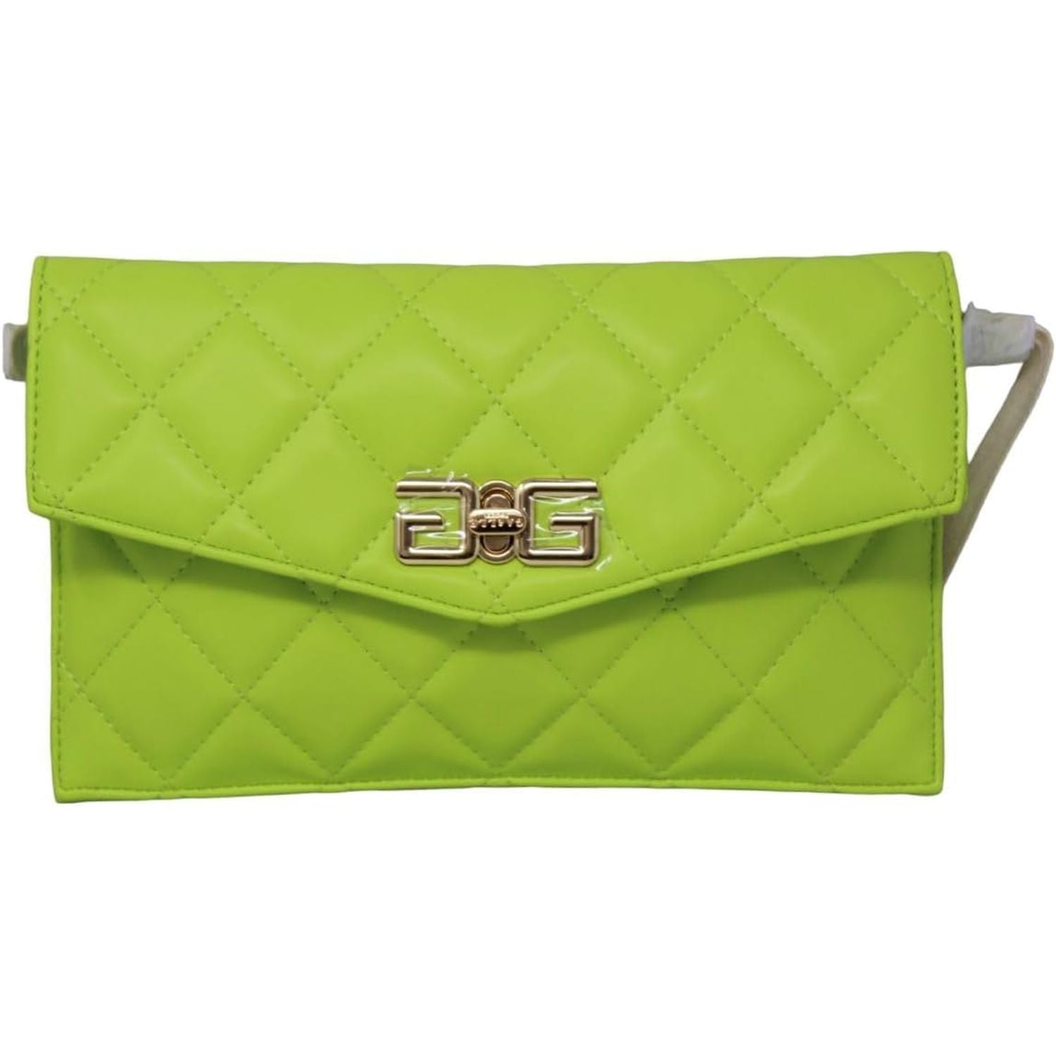 Pochette GAELLE Donna MATELASSE A ROMBI CON CHIUSURA GIRELLO DOUBLE G Verde