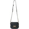 Pochette GAELLE Donna MATELASSE A ROMBI CON CHIUSURA GIRELLO DOUBLE G Nero