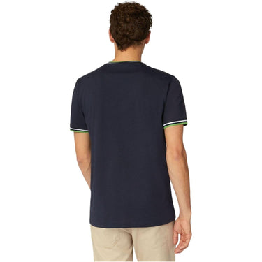 T-shirt harmont&blaine Uomo ORLI E COLLO RIGA Blu