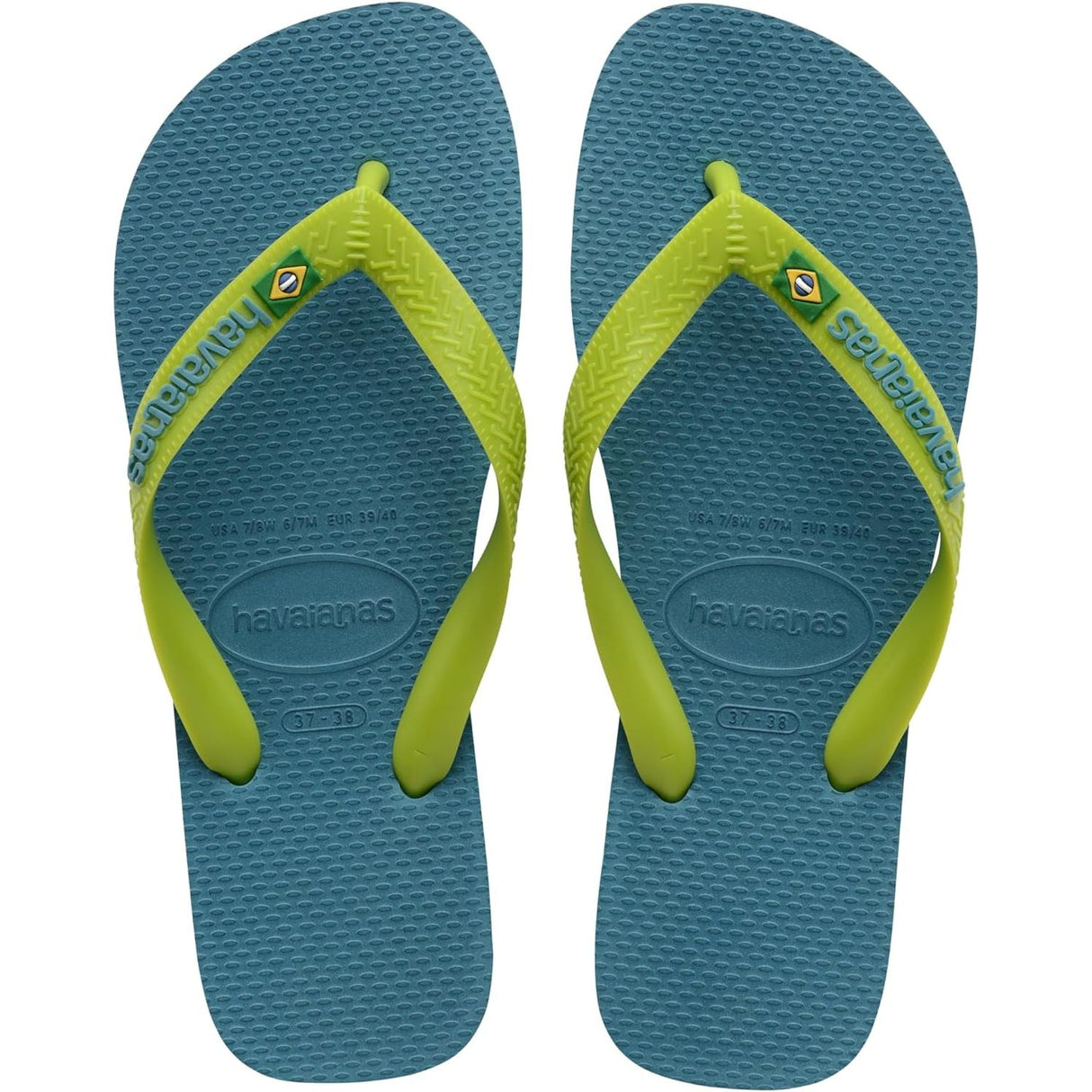 Infradito HAVAIANAS Unisex BRASIL LOGO Blu
