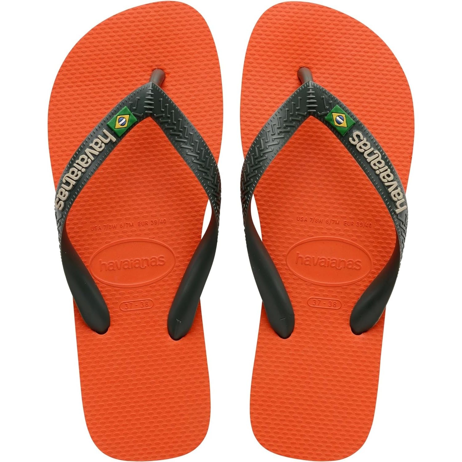 Infradito HAVAIANAS Unisex BRASIL LOGO Arancione