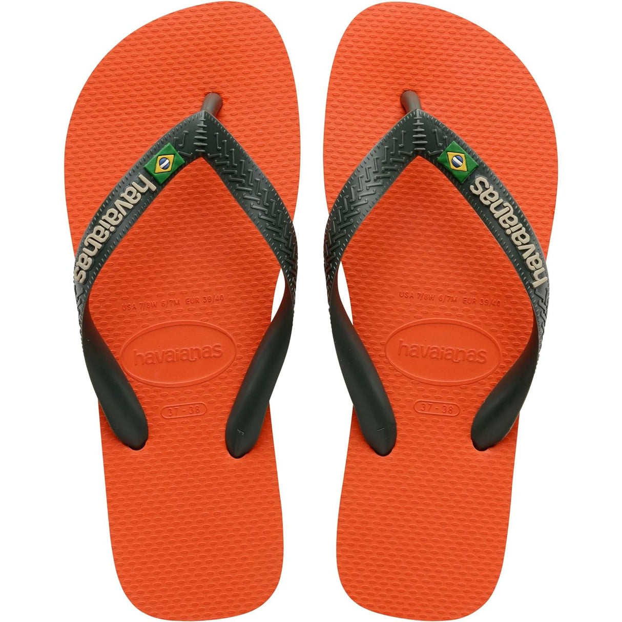 Infradito HAVAIANAS Unisex BRASIL LOGO Arancione