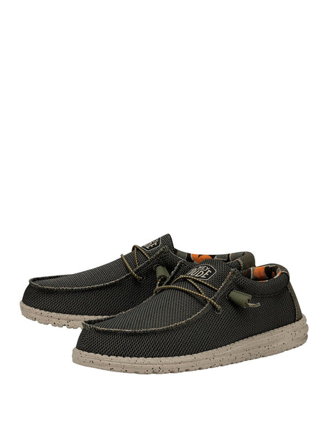 Scarpe In Tela Heydude Uomo Wally Sox Verde Hey Dude  Angolo dello Sport