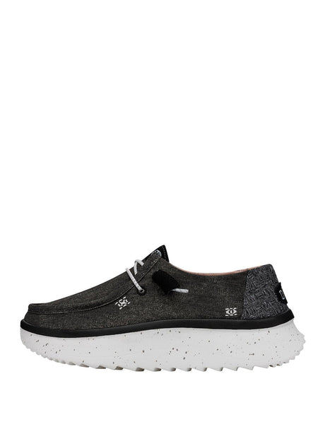 Scarpe In Tela Heydude Donna Wendy Peak Chambray Nero Hey Dude  Angolo dello Sport