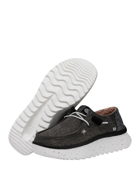Scarpe In Tela Heydude Donna Wendy Peak Chambray Nero Hey Dude  Angolo dello Sport