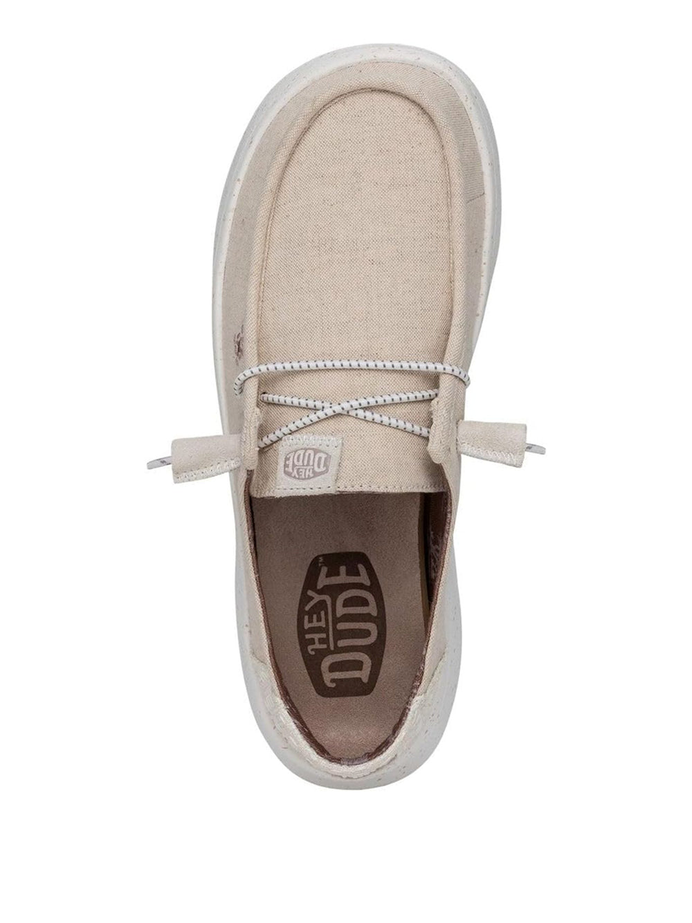 Scarpe In Tela Heydude Donna Wendy Peak Chambray Avorio Hey Dude  Angolo dello Sport
