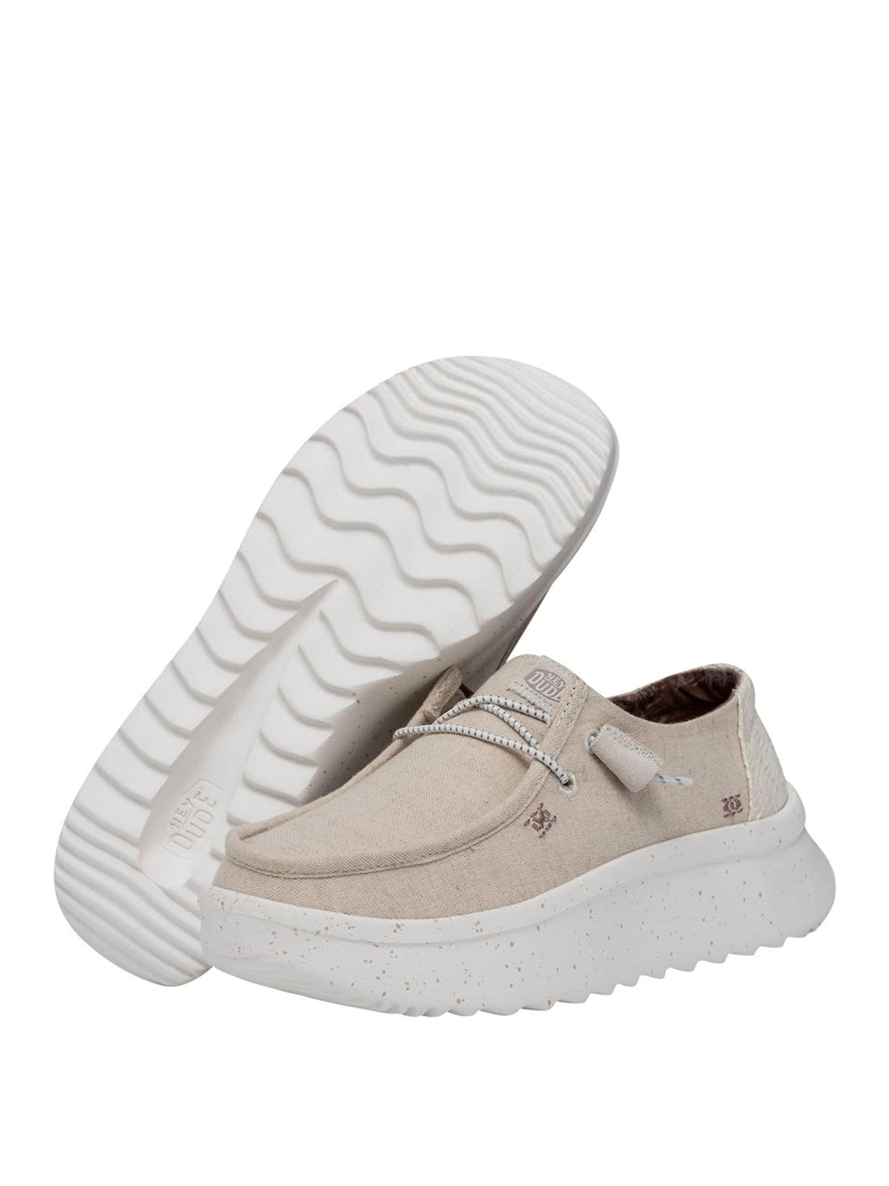 Scarpe In Tela Heydude Donna Wendy Peak Chambray Avorio Hey Dude  Angolo dello Sport
