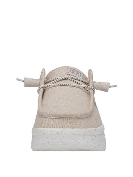 Scarpe In Tela Heydude Donna Wendy Peak Chambray Avorio Hey Dude  Angolo dello Sport