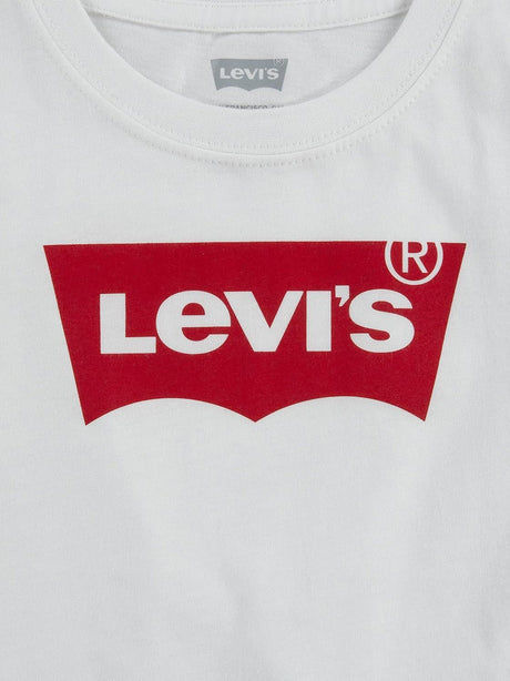 T-Shirt Levis Bambino Nos Batwing Bianco Levi's  Angolo dello Sport