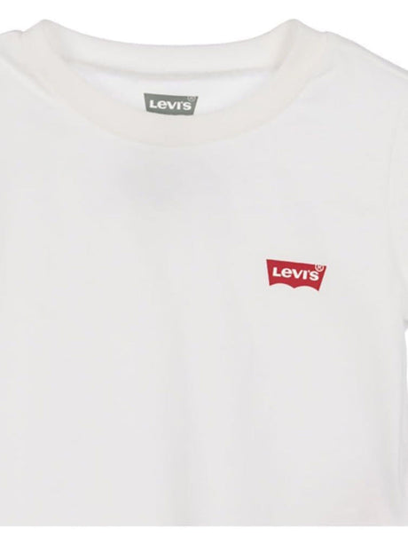 Completo Levis Bambino Batwing Tee & Knit Short Bianco Levi's  Angolo dello Sport