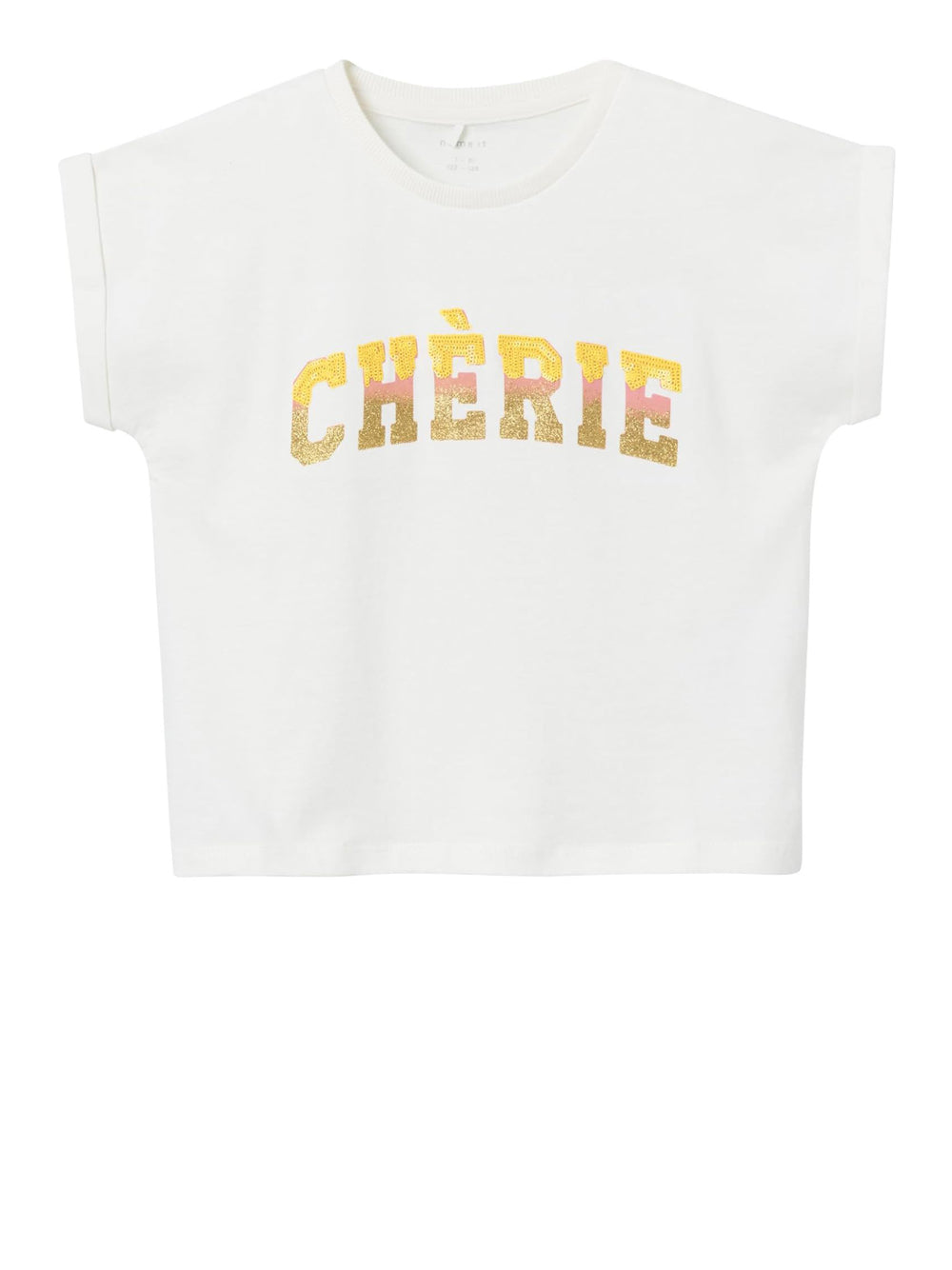 T-Shirt Name It Bambina Flarve Bianco