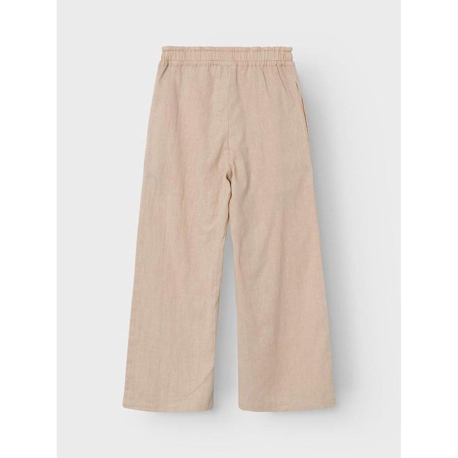 Pantalone NAME IT Bambina falinnen wide Avorio