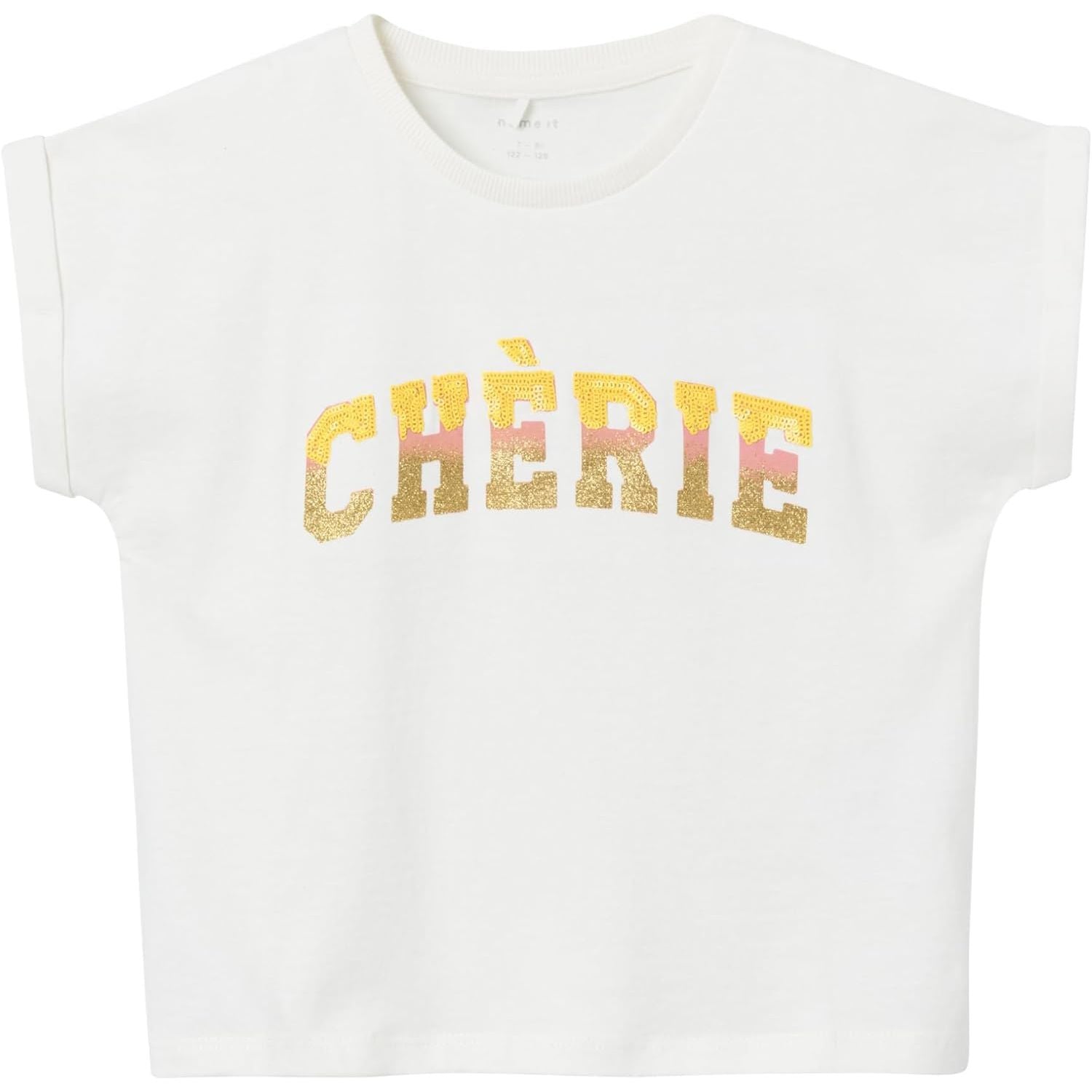T-Shirt Name It Bambina Flarve Bianco