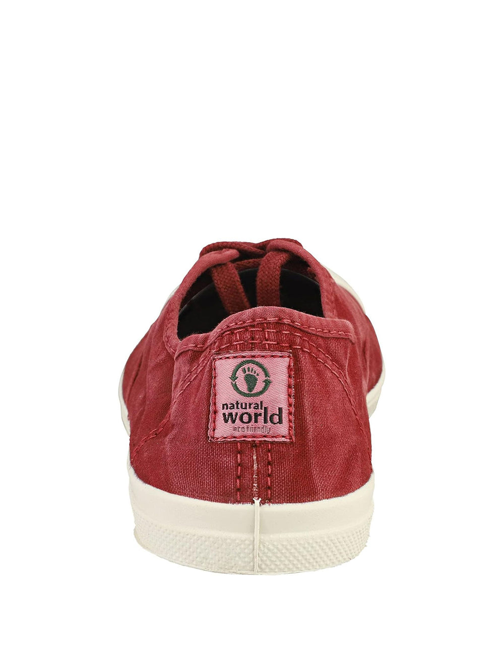 Scarpe In Tela Natural World Donna Ingles Elastico Enzimatico Rosso