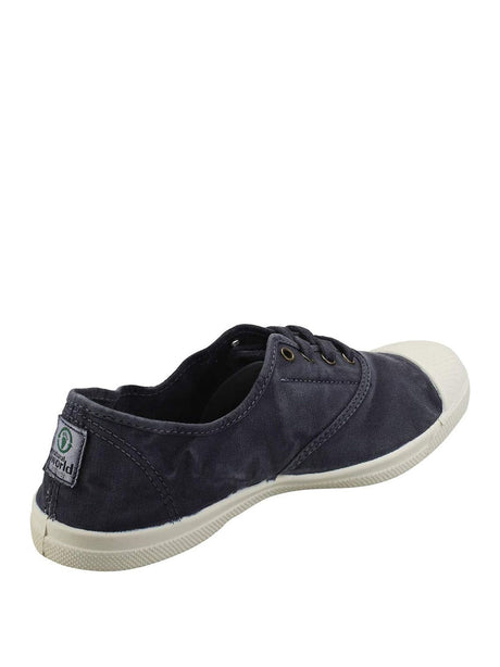 Scarpe In Tela Natural World Donna Ingles Elastico Enzimatico Blu Natural World  Angolo dello Sport