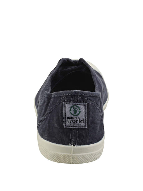 Scarpe In Tela Natural World Donna Ingles Elastico Enzimatico Blu Natural World  Angolo dello Sport