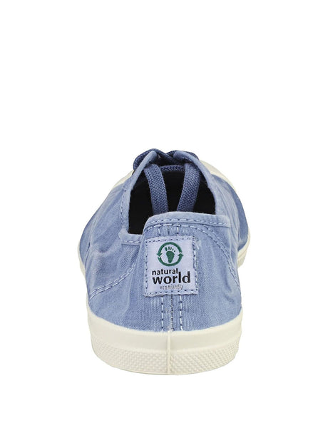 Scarpe In Tela Natural World Donna Ingles Elastico Enzimatico Celeste Natural World  Angolo dello Sport