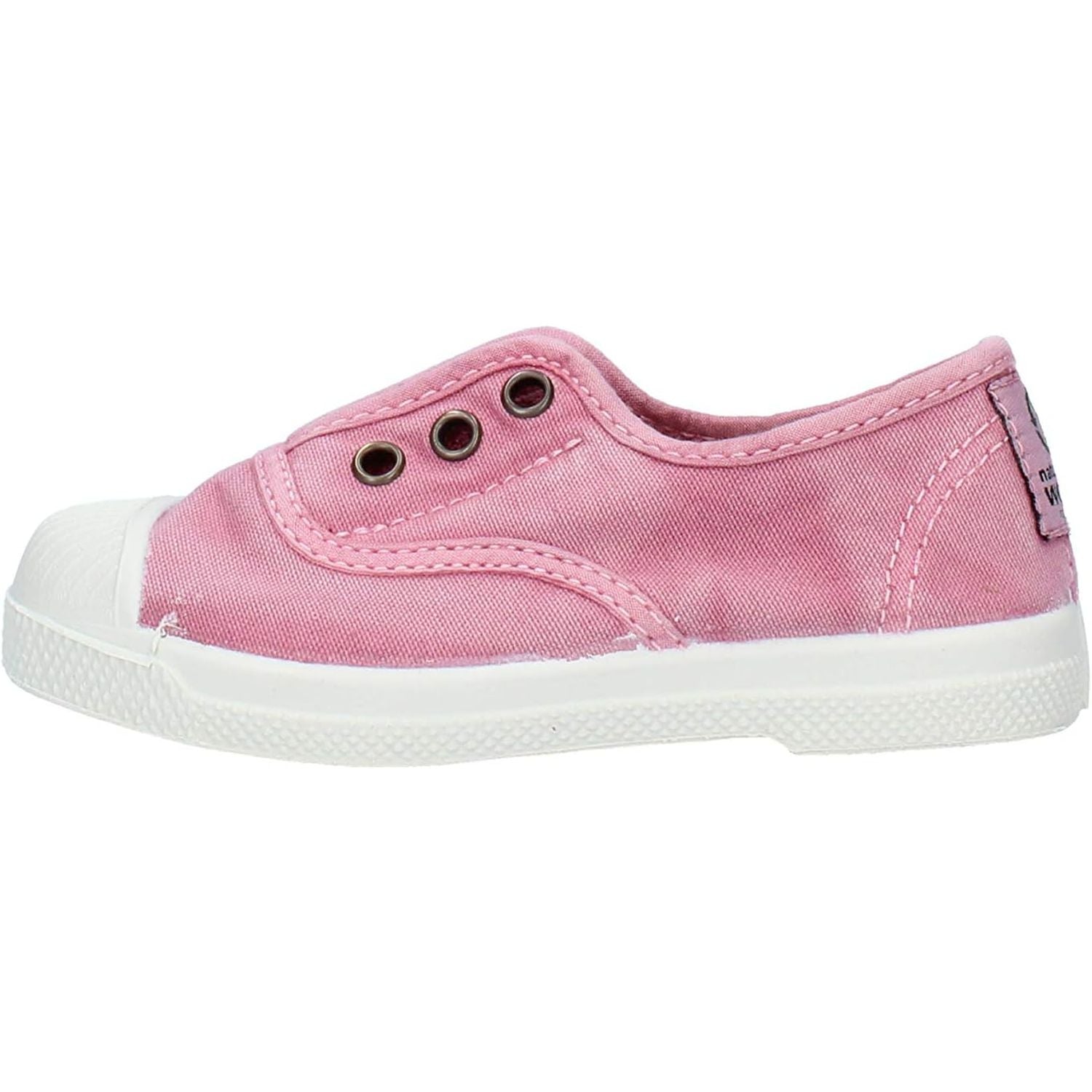 Scarpe in Tela NATURAL WORLD Bambino ingles elastico enzimatico Rosa