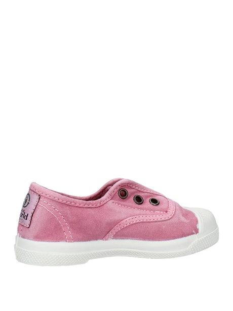 Scarpe In Tela Natural World Bambino Ingles Elastico Enzimatico Rosa Natural World  Angolo dello Sport