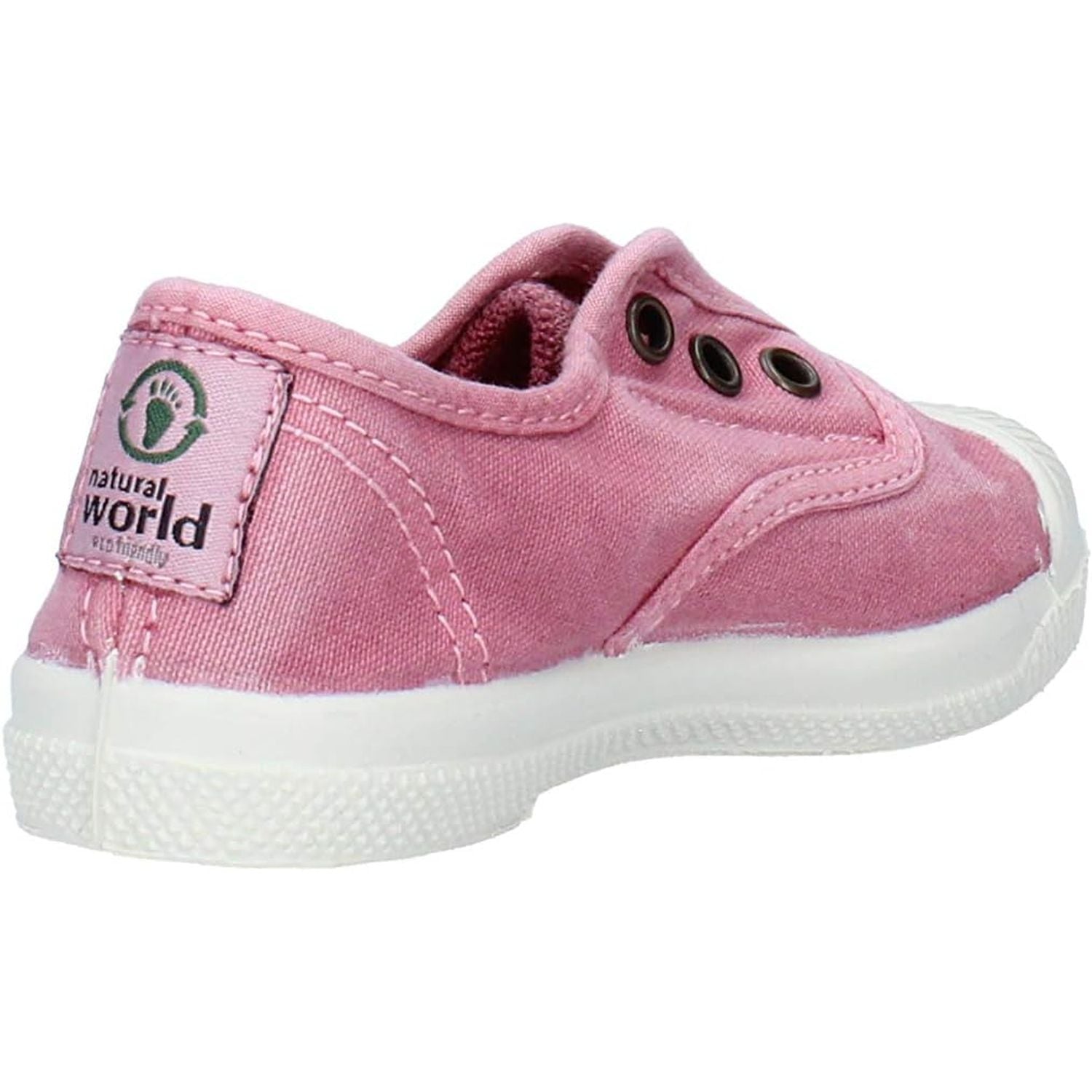 Scarpe in Tela NATURAL WORLD Bambino ingles elastico enzimatico Rosa