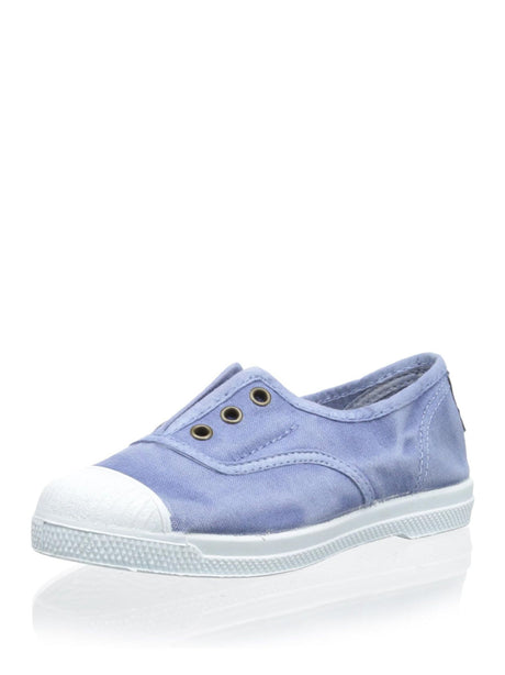 Scarpe In Tela Natural World Bambino Ingles Elastico Enzimatico Celeste Natural World  Angolo dello Sport
