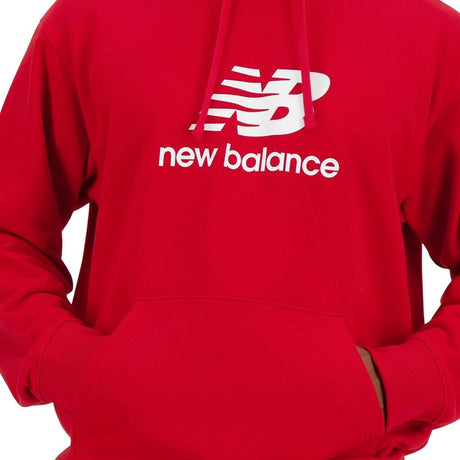 Felpa NEW BALANCE Uomo stacked logo Rosso NEW BALANCE  Angolo dello Sport