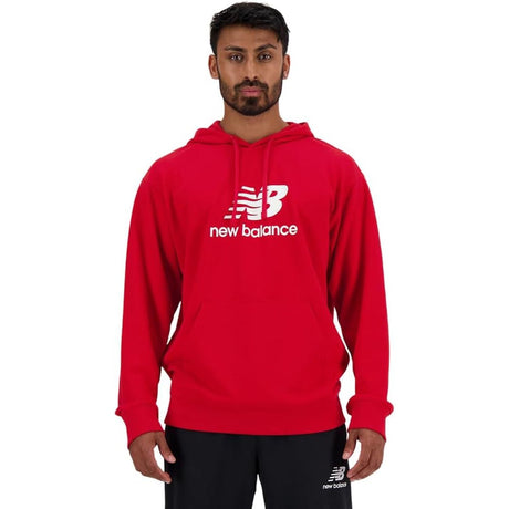 Felpa NEW BALANCE Uomo stacked logo Rosso NEW BALANCE  Angolo dello Sport