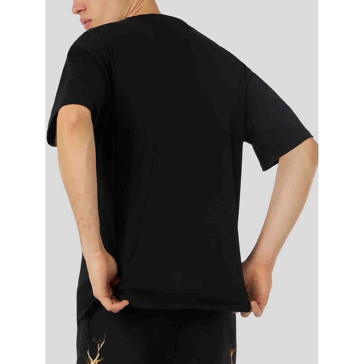 T-shirt PHOBIA Uomo LIGHTNING PRINT Nero