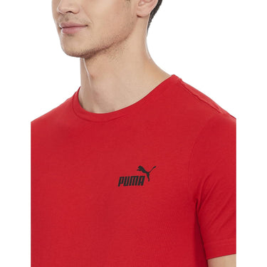 T-shirt Sportiva PUMA Uomo ESS SMALL LOGO Rosso