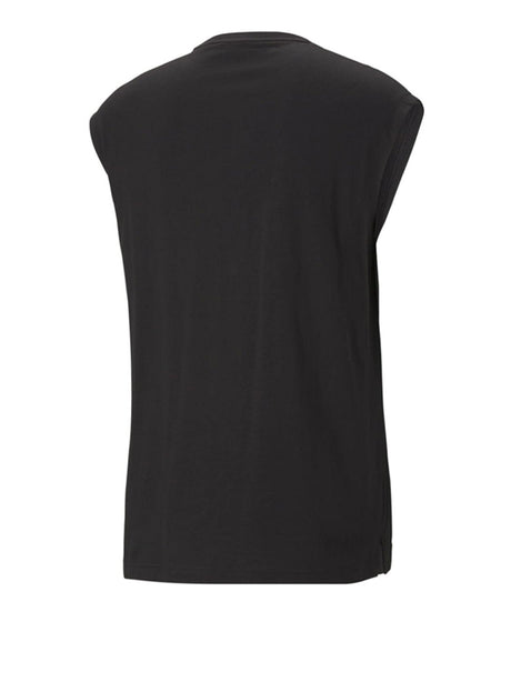 Canottiera Sportiva Puma Uomo Ess Sleeveless Nero Puma  Angolo dello Sport