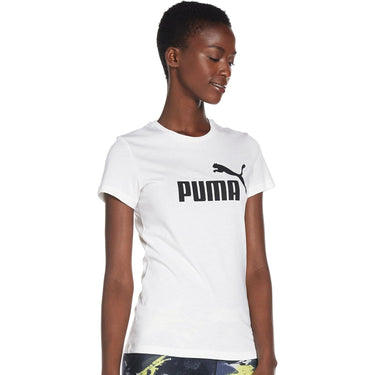 T-shirt Sportiva PUMA Donna ESS LOGO Bianco