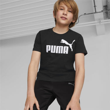 T-shirt Sportiva PUMA Bambino ESS LOGO Nero