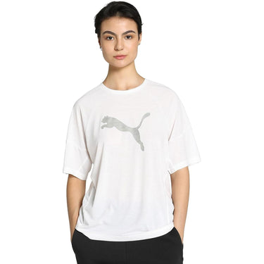 T-shirt Sportiva PUMA Donna EVOSTRIPE GRAPHIC Bianco