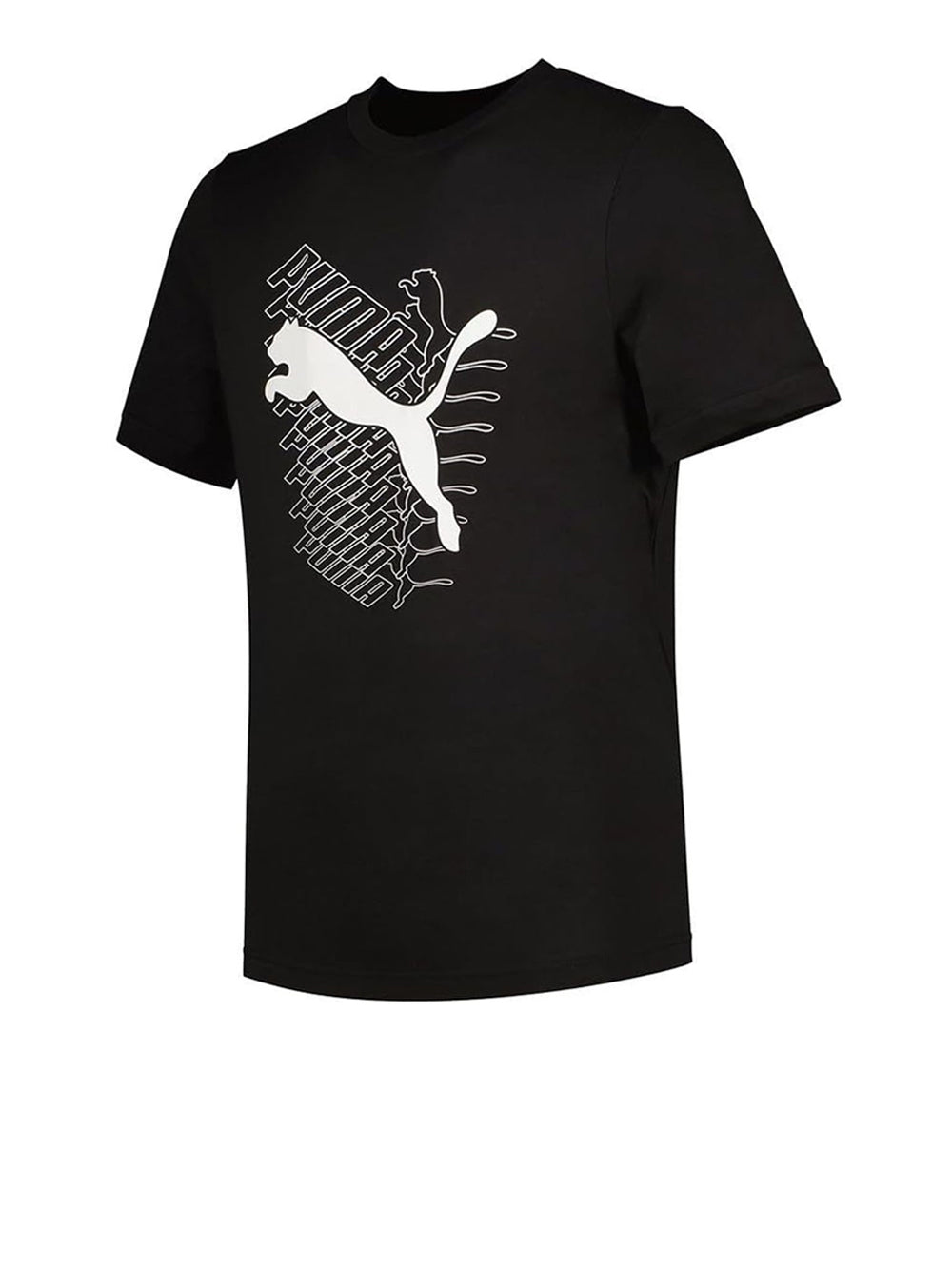 T-Shirt Sportiva Puma Uomo Graphics Cat Nero