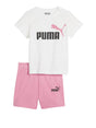 Completo Puma Youth Unisex Minicats Tee & Shorts Rosa Puma  Angolo dello Sport