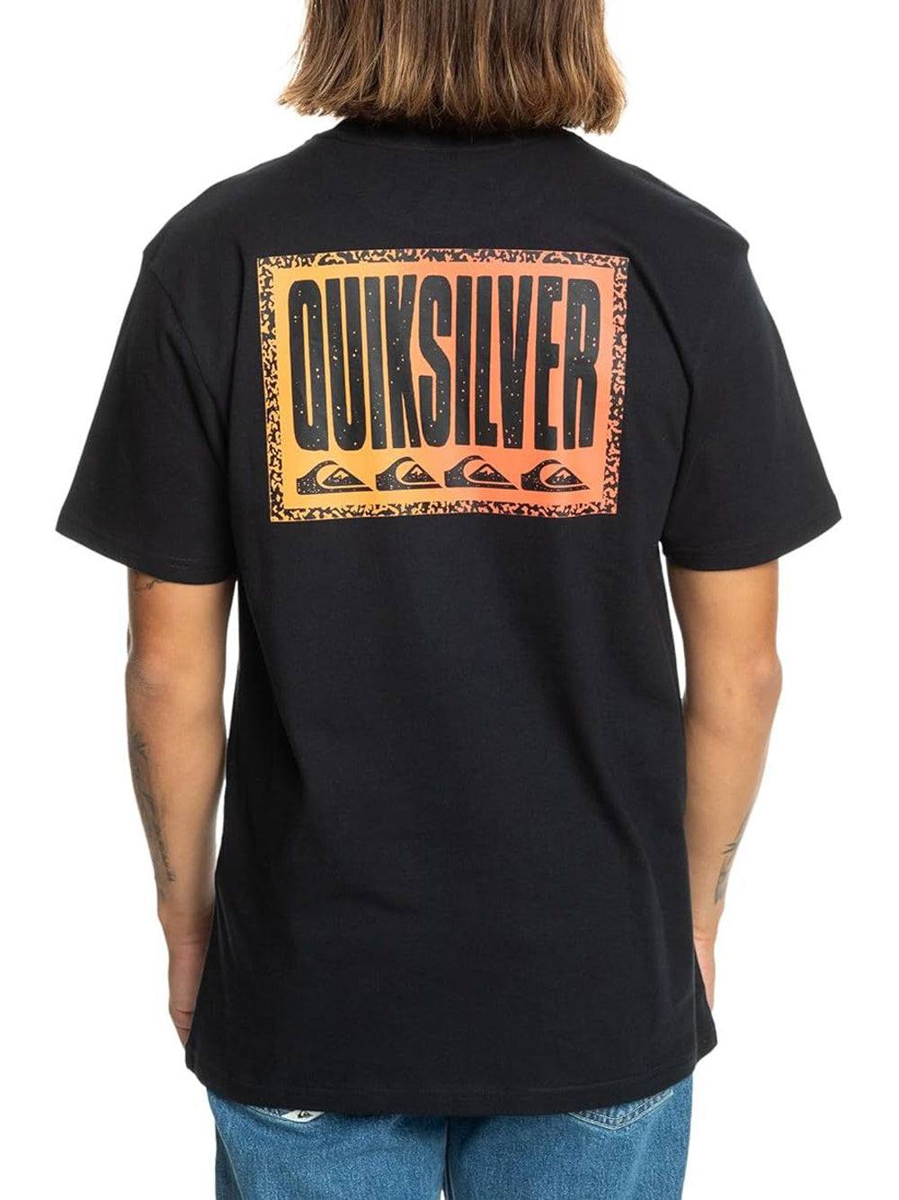 T-Shirt Quicksilver Uomo Long Fade Nero Quicksilver  Angolo dello Sport