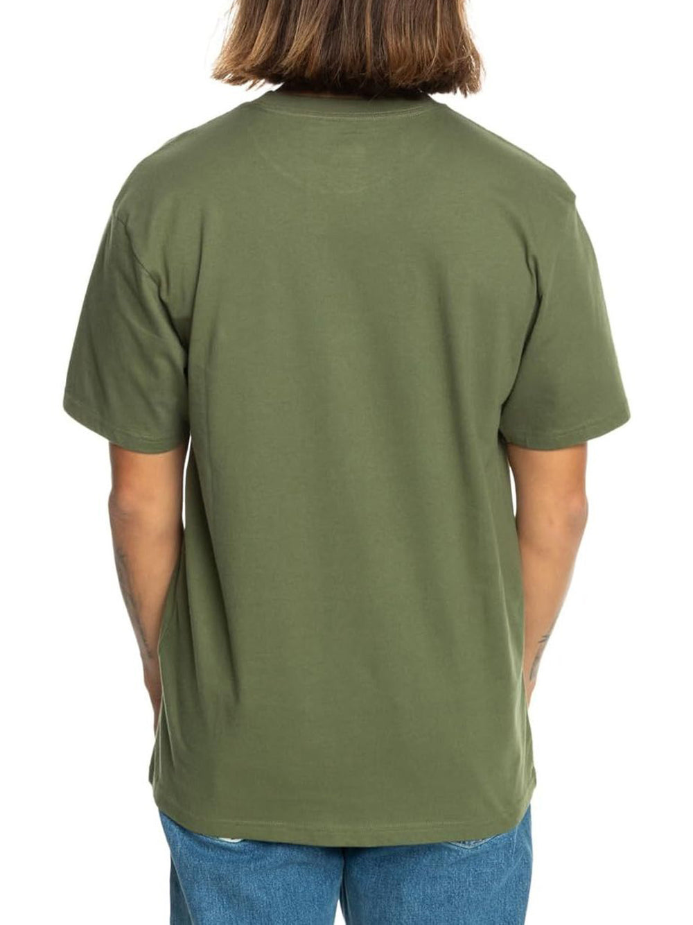 T-Shirt Quicksilver Uomo Tropical Rainbow Verde Quicksilver  Angolo dello Sport