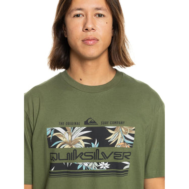 T-shirt QUICKSILVER Uomo TROPICAL RAINBOW Verde