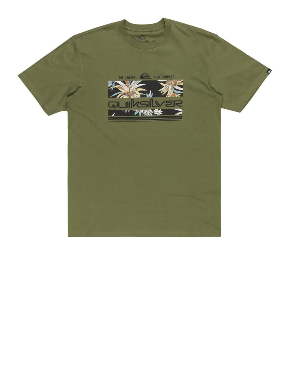 T-Shirt Quicksilver Uomo Tropical Rainbow Verde Quicksilver  Angolo dello Sport