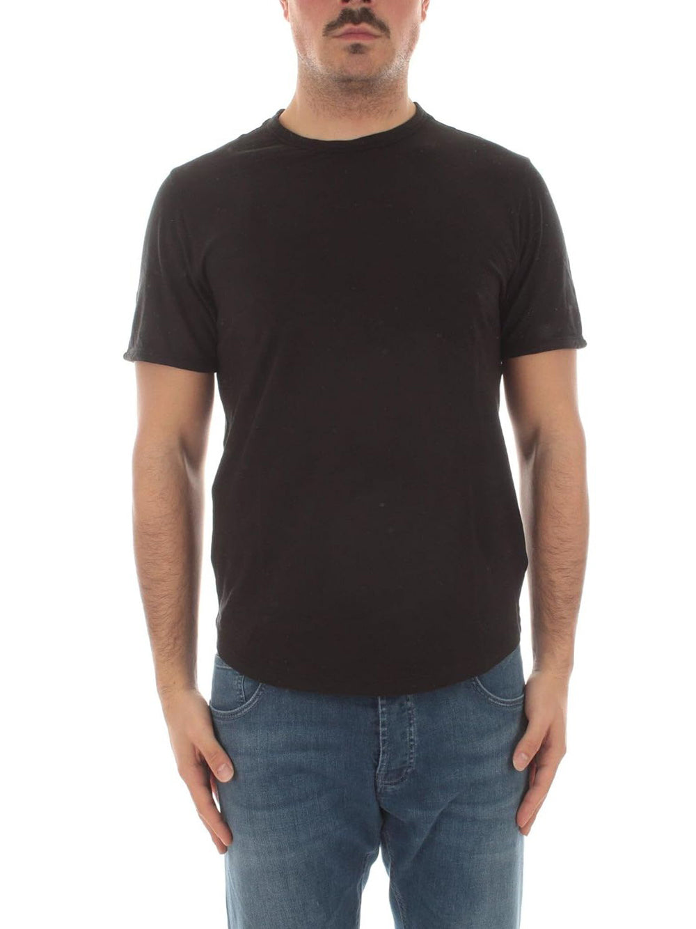 T-Shirt Sun 68 Uomo Round Bottom Nero