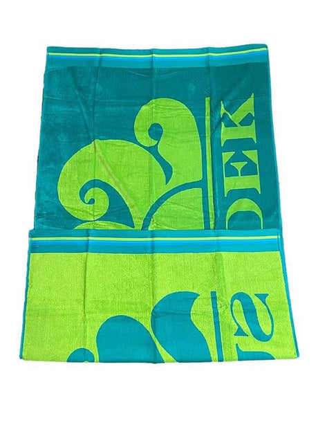 Telo Mare Sundek Unisex Classic Logo Blue Grass Sundek  Angolo dello Sport
