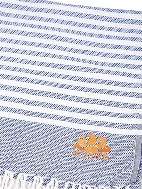 Telo Mare Sundek Unisex Parana Jacquard Honeycomb Fouta Navy Sundek  Angolo dello Sport